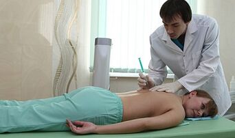 Blocco per l'osteocondosi della colonna cervicale